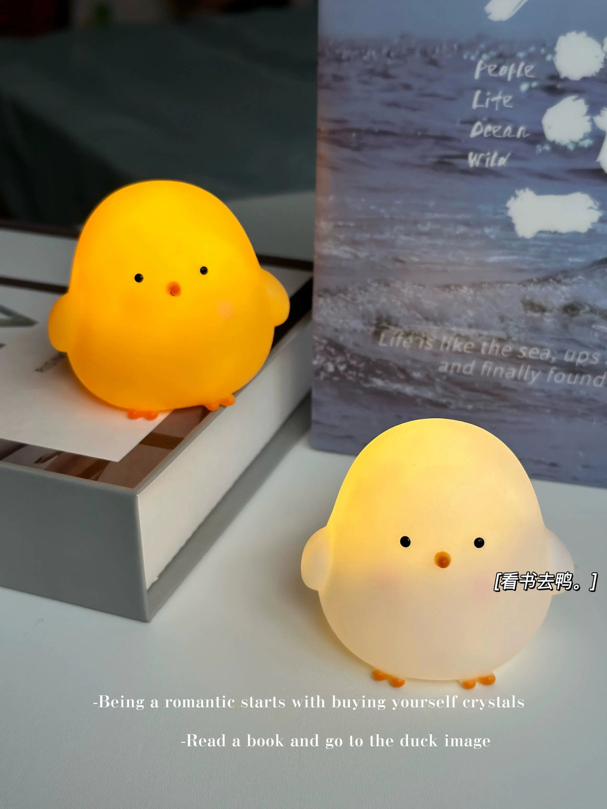 Cute Chicken Soft Lighting Small Night Light Bedside Lamp Decoration Bedroom Atmosphere Light Girl Children GIft
