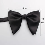New Mans Black Bow Luxurious Polyester Horn Bow Tie With Pearl Chain Brooch For Bussiness Wedding Party Tuxedo Accessories Ties