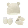 2-3pcs Spring and Autumn Baby Hat ear shape Bonnet Gloves Socks Set  Newborn Hats Fall Casual Photography Props Nightcap Fashion
