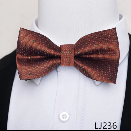 Fashion Brand Brand Silk Bow Tie Dark Blue Man Dot Wedding Accessories lover's day Fit Formal Party