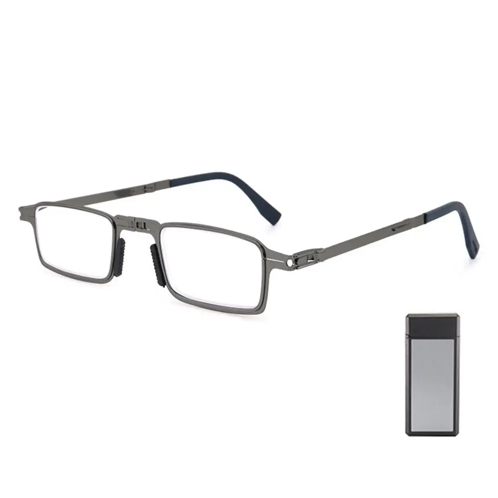 Blue Ray Blocking Anti-Blue Light Reading Glasses Portable With Glasses Bag Hyperopia Glasses Eye Protection Folding