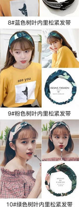 Cross elastic headband chiffon silk headband ladies headband hair accessory sports face wash
