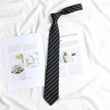 Korean style elegant Ties for men gifts Top clothes accessories Wedding  Black Gray Striped JK Ladies Collar Slim Neck Bow tie