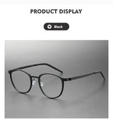 2023 Titanium Glasses Frame for Men Women Vintage Round Myopia Optical Eyewear Screwless Prescription Eyeglasses Frame Spectacle