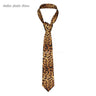 Leopard Men Neckties Silk Polyester 8 cm Narrow Tiger King Neck Tie for Men Suits Accessories Wedding Party Cosplay