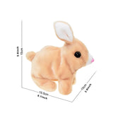 Long-haired bunny electric plush toy soft plush simulation shape small animal doll battery interactive children's favorite gift