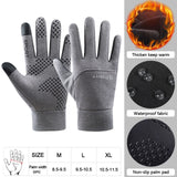 LOOGDEEL Skiing Gloves Waterproof Windproof Winter Cycling Running Ski Warmth Sports Gloves Touch Screen Full Fingers Non-Slip