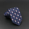 Cute Cartoon Pattern Animal Floral Printed Tie For Men Narrow Slim NeckTie Wedding Red Navy Party Ties Cravat Accessories Gifts