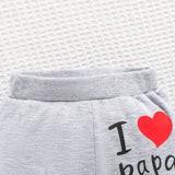 Girls Boy 3 -24 Months Cute Letter Long Sleeve Hoodie Tee Long Pants Outfit Toddler Infant Clothing Set Fashion Kids Wear