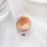 Fashion Shell Hair Claws Hairwear for Women Sweet Cute Mini Shark Clip Crab Clamps Hair Clips Claw Clip Trendy Hair Accessories
