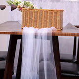 5m*48cm Transparent Crystal Organza Fabric Tulle Roll For Home Gift Packaging Wedding Ceremony Aisle Chair Decoration DIY Crafts