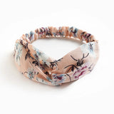 Fashion WomenFloral Headband Hair Accessories Leopard Cross Knotted Bow Chiffon Hair Band Girls Headdress Ladies Hoop Headwear