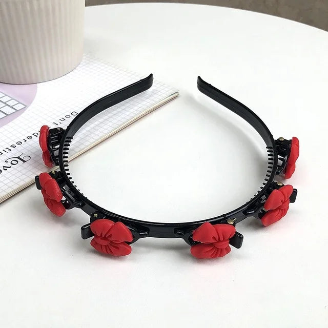 Braided Hair Bands for Girls Hair Hoop Headwear Female Flower Love Fruit Headwear Women New Fashion Hair Accessories