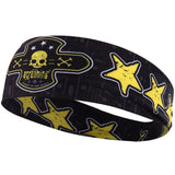 Men Women Sport Headband Skull Ghost Sweat Bandage Elastic Tennis Yoga Gym Headwear Fitness Running Sweatband Hair Accessories