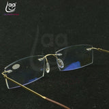 Titanium Frame Ultra Light Memory Gold Frame Coating Lenses Men Women Rimless Reading Glasses  0.75  1  1.5  1.75  2  2.25 To  4