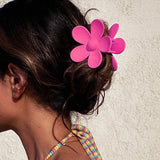 Large Flower Claw Clips For Women Fashion Hair Claw Hair Clamps Girls Matte Hairpins Sweet Headwear Barrette Hair Accessories