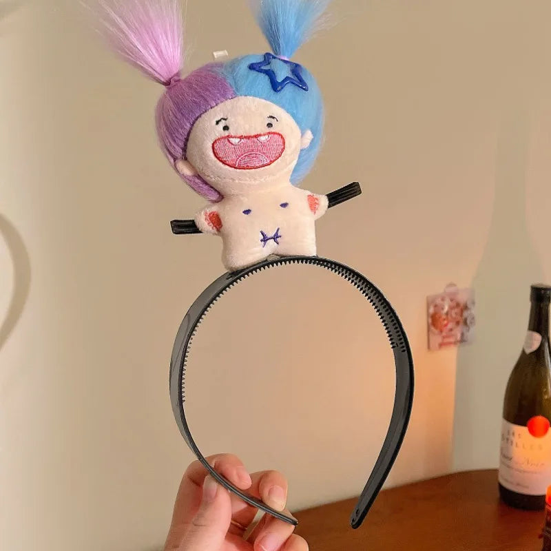 Ratatouille Hairband Cute Headband Kawaii Plush Hair Accessory Color Doll Wide-Brimmed Hairpin Creativity Headdress Gift