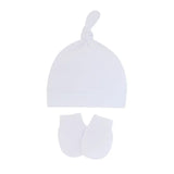 Newborn Baby Hat with Gloves Autumn Winter Warm Cotton Kids Beanies Stuff Children Accessories Infant Nightcap 0-6 Months Babies