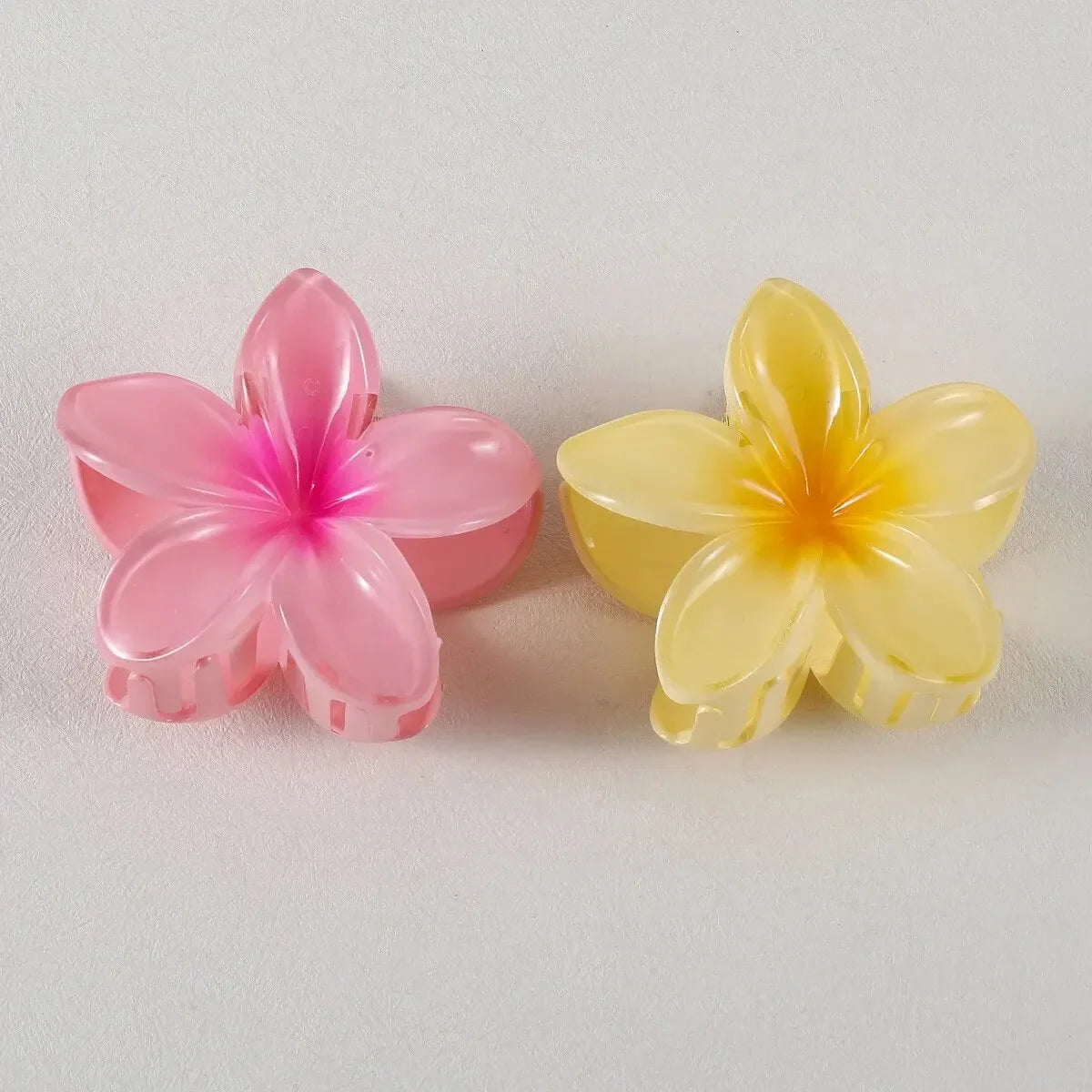 2Pcs Flower Hair Claw Clips for Women Gradient Large Claw Clips for Thick Hair Girls No-slip Hairpins Women Hair Accessories