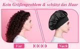 Newly Satin Night Hair Cap Women's Solid Sleeping Hat Sleep Care Bonnet Nightcap for Women Unisex Cap