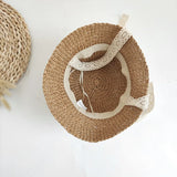 Children's Summer Hat Sunshade Lace Straw Baby Girl Cap Girls Baby Sunscreen Beach Hat
