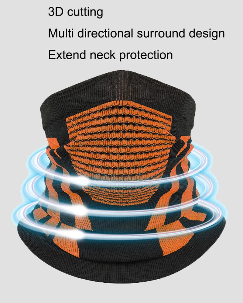 Neck Warmer Bicycle Cycling Scarf Hiking Breathable Mask Outdoor Windproof Thickened Mask Bib Sports Face Bandana Mask Cover