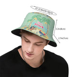 Unisex Kawaii Bucket Hats Funny Stitch Cartoon Accessories Bob Hat For Beach Headwear Lightweight