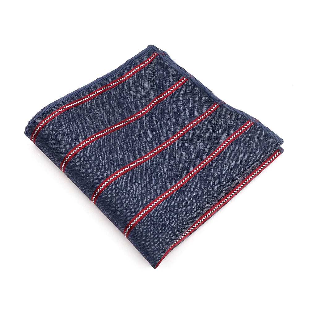 High Grade New Style Jacquard Woven Hanky Pocket Square Dot Striped Floral Handkerchief Fit Formal Party Workplace Suit Gift