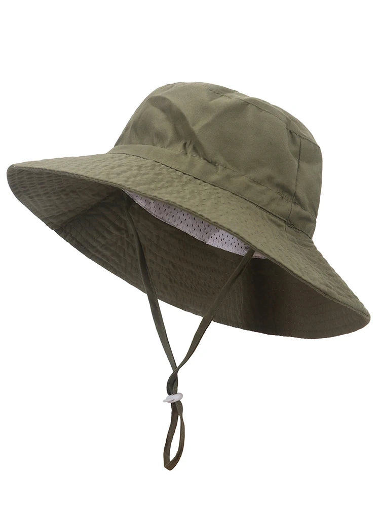 Chapeau de protection solaire en polyester pour enfants, tendance et tendance, idéal pour les sorties en plein air