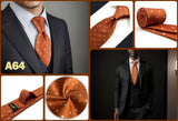 Hot Yellow Brown Men Neckties Classic Suit Formal Dress Wedding School Dropshipping