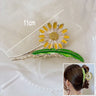 New Sweet Flower Durian Hair Claw Clip Ponytail Grab Hair Clips Shark Clip Woman Hairpins For Girl Hair Accessories Headdress