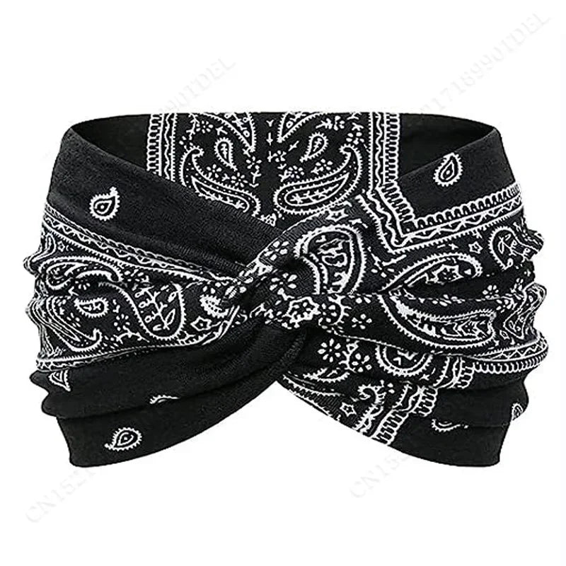 Twisted Wide Headbands for Women Extra Large Turban Workout Headband Fashion Yoga Hair Bands Boho Twisted Thick Hair Accessories