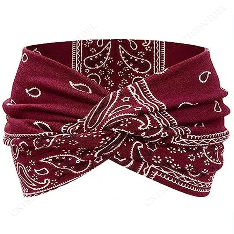Twisted Wide Headbands for Women Extra Large Turban Workout Headband Fashion Yoga Hair Bands Boho Twisted Thick Hair Accessories