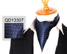 Ascot Tie Cravat Luxury Mens dots Neck Tie Self Tie  for Men Wedding Necktie