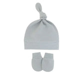 Newborn Baby Hat with Gloves Autumn Winter Warm Cotton Kids Beanies Stuff Children Accessories Infant Nightcap 0-6 Months Babies