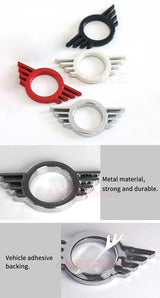 1 piece Metal for Mini Cooper One S F55 F56 F57 F60 R55 R56 R57 Countryman Car Door Lock Pin Wing Emblem Badge Decal