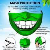 1 Mask dustproof Filter Adult Big Mouth 3D Face Masks Mascara Halloween Masculino Reusable Washable Clown Mask Máscara Divertida