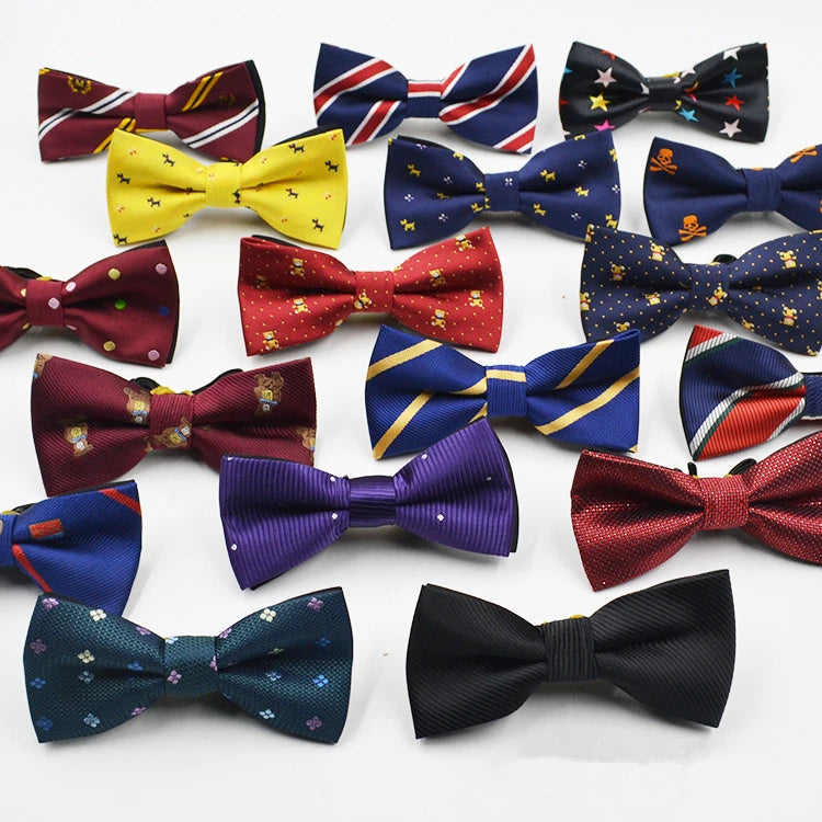 53 Color Children's Bow Tie Fashion Jacquard Baby Neckties Tie Baby Kid Kids Classical Pet Striped Butterfly Elastic Cord BowTie