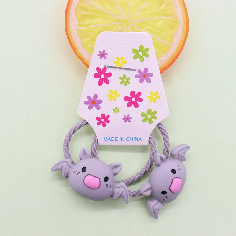2 Pcs Lovely Little Chicken Children Elastics Hair Bands Hairpins Hair Clips Headwear Barrette Baby Girls Kids Hair Accessories