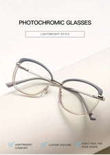 1 pair of new color-changing anti-blue light glasses, fashionable and personalized women's glasses, effectively block blue light