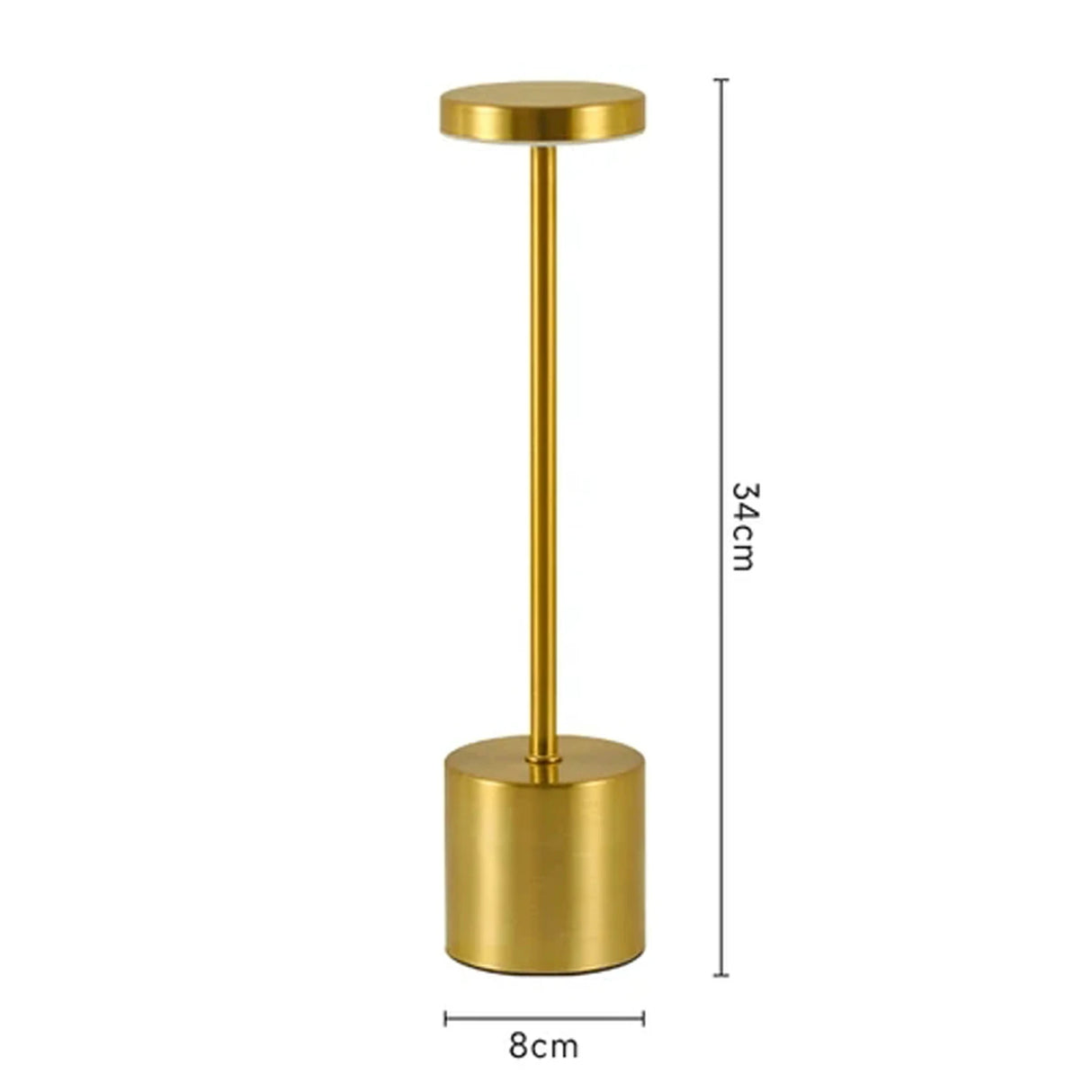 Rechargeable Table Lamp Touch Sensor LED Desktop Night Light Wireless Reading Lamp for Restaurant Hotel Bar Bedroom Decor Light