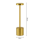 Rechargeable Table Lamp Touch Sensor LED Desktop Night Light Wireless Reading Lamp for Restaurant Hotel Bar Bedroom Decor Light