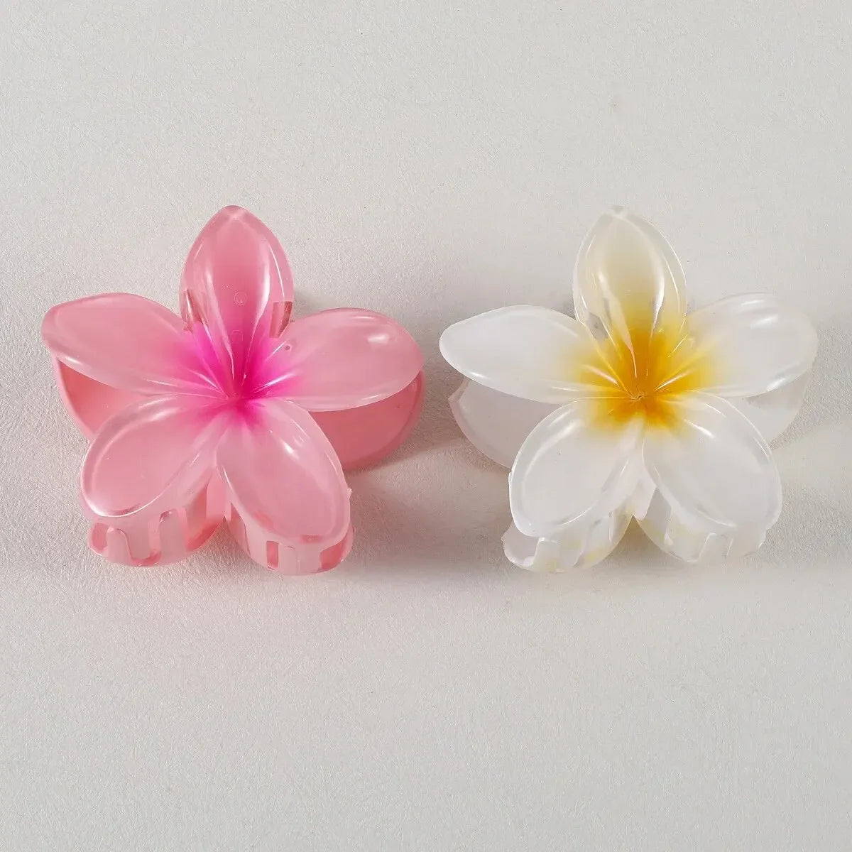 2Pcs Flower Hair Claw Clips for Women Gradient Large Claw Clips for Thick Hair Girls No-slip Hairpins Women Hair Accessories