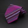 New Design Wedding Men Tie Purple Solid Striped Paisley Flower Neckties Men Business Dropshipping Groom Collar Accessories Gift