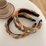 Girls Non-slip Headbands Braided Hair Bands Pearl Hair Bands Daily Hair Accessories Girls Hair Accessories