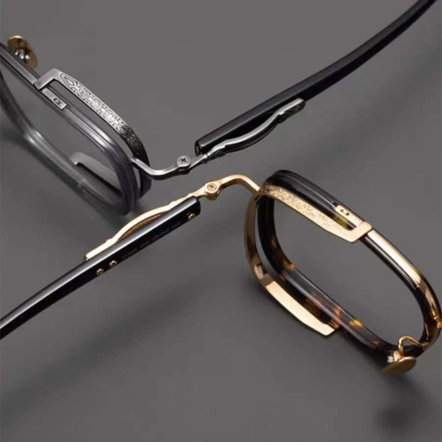 Exquisite Titanium Handmade Glasses Frame Mens Women Retro Square Spectacle Frames Eyeglasses Japanese Design Oval Round Eyewear