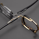 Exquisite Titanium Handmade Glasses Frame Mens Women Retro Square Spectacle Frames Eyeglasses Japanese Design Oval Round Eyewear
