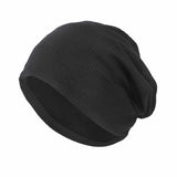 Unisex Men Women Beanie Cotton Night Sleep Cap Bonnet Chemo Hat Headwear Turban Baggy Hair Care Nightcap Pullover Hat Solid Colo