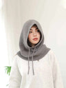 A Women Winter Beanie Hats One-Piece Knit Balaclavas Mask  Neck Circle Scarf Ski Snow Hat