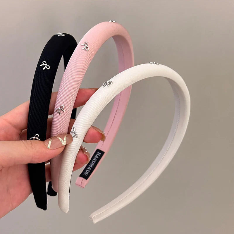 1pc Fashion Headbands Hair Accessories For Girls Women Band Korean Bow Fairy Hoop Headbands